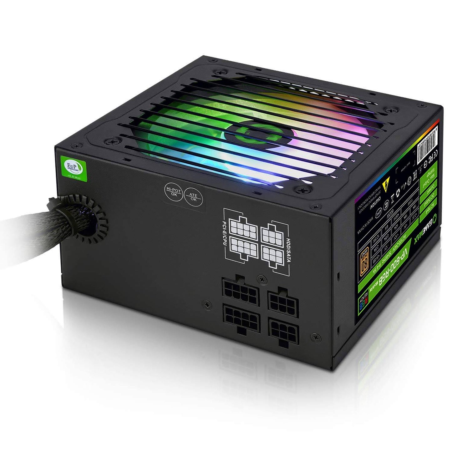 GameMax Power Supply 600W Semi Modular 80 Bronze VP600MRGB – My Store
